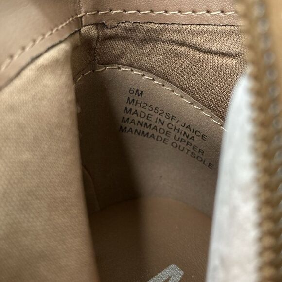 Mia Jaice Ankle Bootie Vegan Low Stacked Heel Side Zip Braid Detail Round Toe - Picture 8 of 12